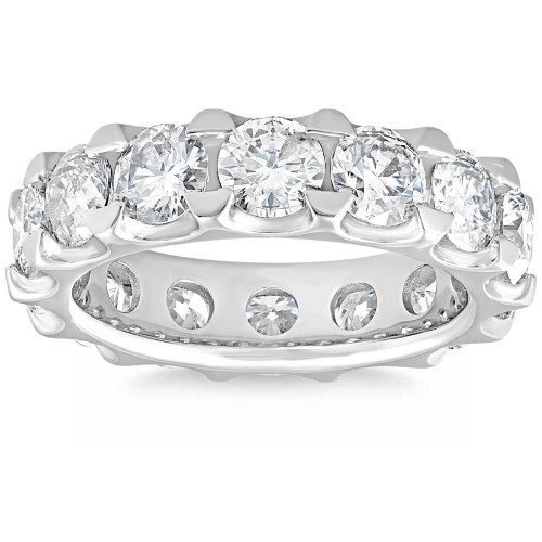 5 Ct Lab Grown Diamond Eternity Ring in 14k White, Yellow, or Rose Gold (G-H, VS) 5 Ct Lab Grown Diamond Eternity Ring in 14k White, Yellow, or Rose Gold (G-H, VS)
