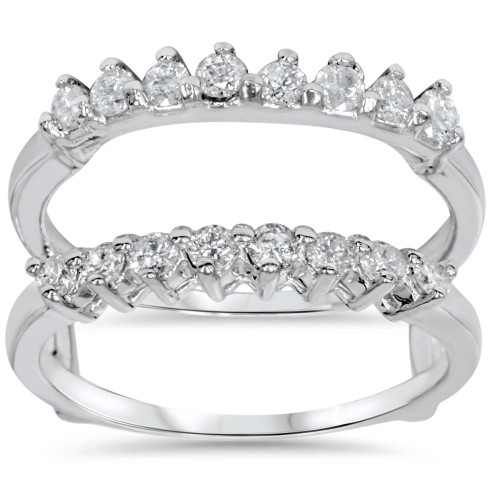 5/8ct Diamond Guard Ring Enhancer 14K White Gold (G-H, I1)
