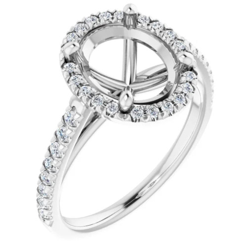 Madelyn Halo Lab Grown Diamond Ring Setting (F-G, VS)