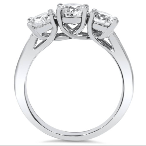 2ct Diamond Three Stone Ring 14K White Gold (G/H, SI) 2ct Diamond Three Stone Ring 14K White Gold (G/H, SI)