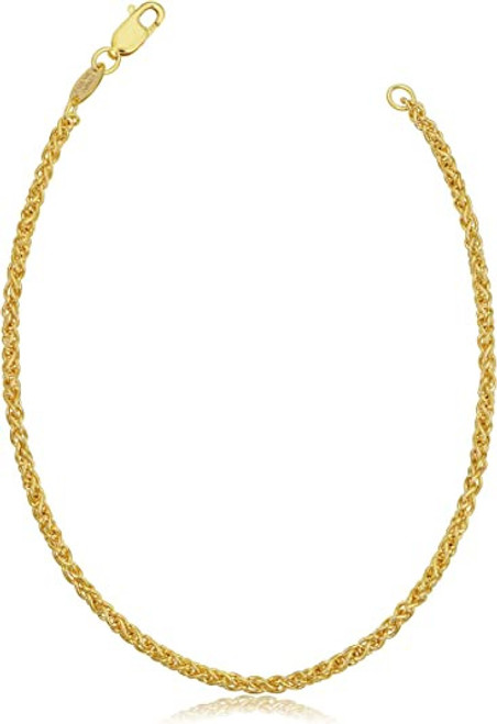 14k Yellow Gold Filled 2.5 mm Round Wheat Chain Necklace Mens 26" 14k Yellow Gold Filled 2.5 mm Round Wheat Chain Necklace Mens 26"