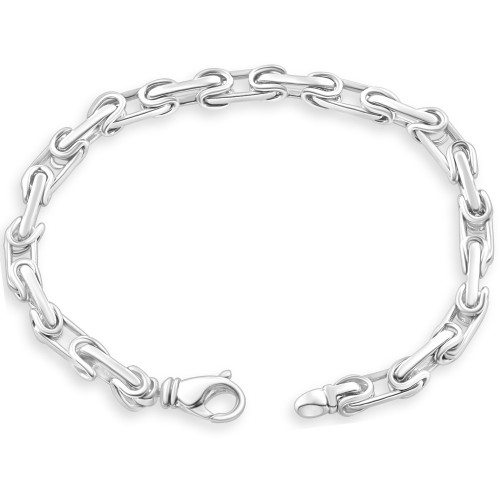 Men's 14k Gold (41gram) or Platinum (66gram) Link Byzantine Bracelet 8.5" Men's 14k Gold (41gram) or Platinum (66gram) Link Byzantine Bracelet 8.5"