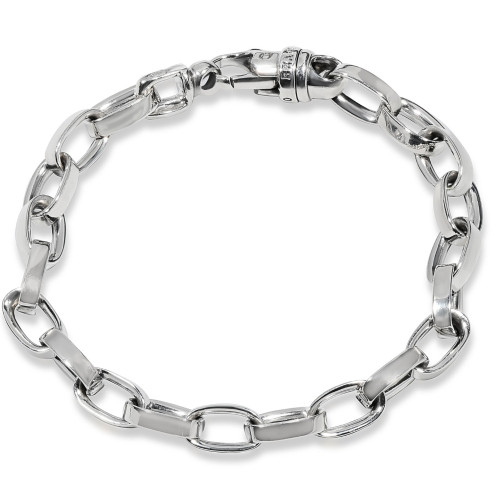 Men's Rolo Link 14k Gold (36gram) or Platinum (67gram) 8mm Bracelet 9" Men's Rolo Link 14k Gold (36gram) or Platinum (67gram) 8mm Bracelet 9"