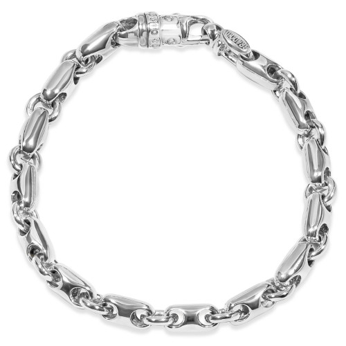 Men's Round Mariner & Rolo Link 14k Gold (52gram) or Platinum (83gram) 7mm Bracelet 8.5"