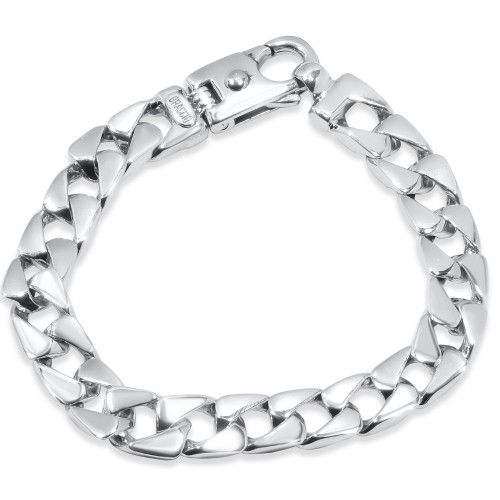 Men's Curb Link 14k Gold (50gram) or Platinum (80gram) 10mm Bracelet 8.5"