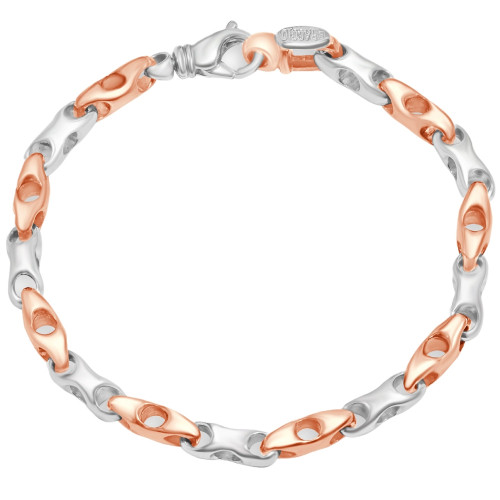 Men's Link 14k Gold (29gram) or Platinum (46gram) 5.5mm Bracelet 8.5"