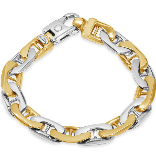 Men's Marine Link 14k Gold (39gram) or Platinum (62gram) 8.5mm Bracelet 8.5"