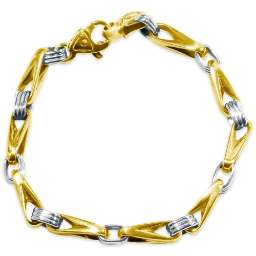 Men's Designer Seed Link 14k Gold (38gram) or Platinum (61gram) 6mm Bracelet 9" Men's Designer Seed Link 14k Gold (38gram) or Platinum (61gram) 6mm Bracelet 9"