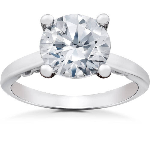 2 ct Lab Created Certified Diamond Gabriella Engagement Ring 14k White Gold (G-H, SI) 2 ct Lab Created Certified Diamond Gabriella Engagement Ring 14k White Gold (G-H, SI)