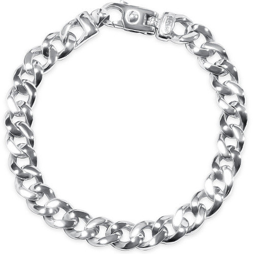 Men's Cuban Link 14k Gold (45gram) or Platinum (73gram) 9.5mm Bracelet 8.5"