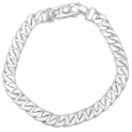 Men's Curb Link 14k Gold (34gram) or Platinum (55gram) 7.5mm Bracelet 8.5" Men's Curb Link 14k Gold (34gram) or Platinum (55gram) 7.5mm Bracelet 8.5"