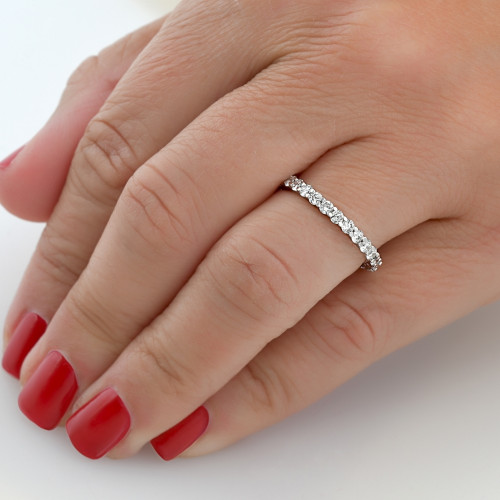 all round diamond wedding band