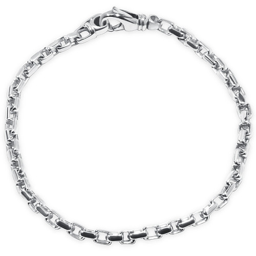 Men's 14k Gold (11gram) or Platinum (20gram) 5mm Link Bracelet 8.5"