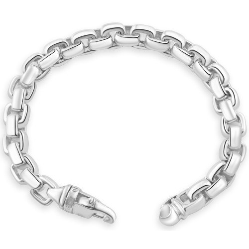 Men's 14k Gold (66gram) or Platinum (103gram) 8.5mm Link Bracelet 8.5" Men's 14k Gold (66gram) or Platinum (103gram) 8.5mm Link Bracelet 8.5"
