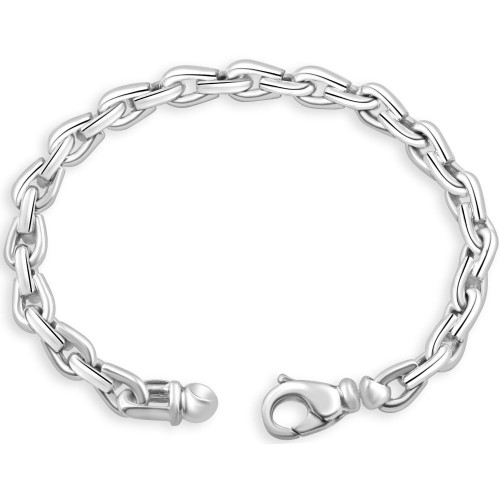 Men's 14k Gold (47gram) or Platinum (87gram) 7.5mm Link Bracelet 8.5"