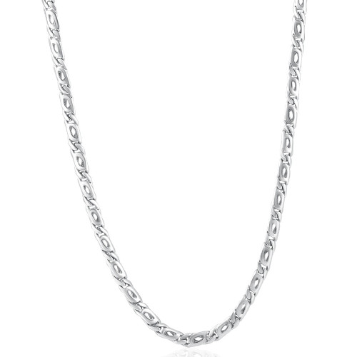 Mens Mariner 14k Gold (46gram) or Platinum (86gram) 5.5mm Link Chain Necklace 22"