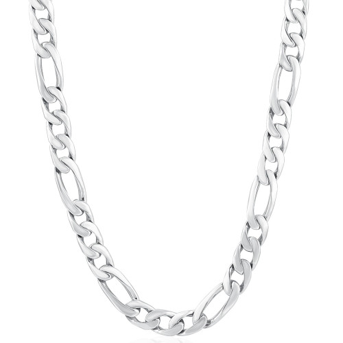 Men's Classic Figaro 14k Gold (86gram) or Platinum (161gram) 8mm Link Chain Necklace 27" Men's Classic Figaro 14k Gold (86gram) or Platinum (161gram) 8mm Link Chain Necklace 27"