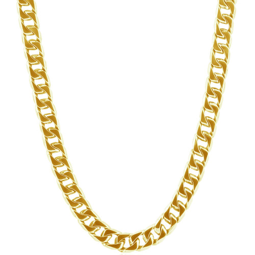 Men's Curb 14k Gold (96gram) or Platinum (180gram) 9mm Link Chain Necklace 24" Men's Curb 14k Gold (96gram) or Platinum (180gram) 9mm Link Chain Necklace 24"