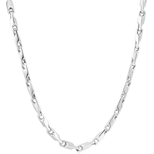 Men's 14k Gold (47gram) or Platinum (88gram) 3.5mm Link Chain Necklace 20"