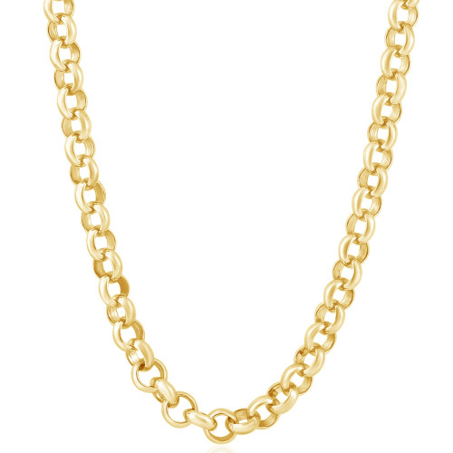 Men's Rolo 14k Gold (59gram) or Platinum (110gram) 8.5mm Link Chain Necklace 18" Men's Rolo 14k Gold (59gram) or Platinum (110gram) 8.5mm Link Chain Necklace 18"