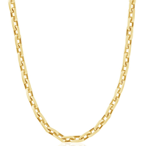 Men's 14k Gold (39gram) or Platinum (73gram) 5.5mm Link Chain Necklace 18" Men's 14k Gold (39gram) or Platinum (73gram) 5.5mm Link Chain Necklace 18"