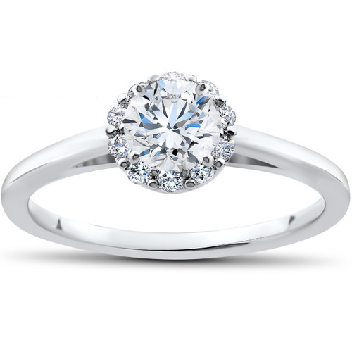 3/4 Ct Lab Created Diamond Madelyn Halo Engagement Ring 14k White Gold (F-G, VS) 3/4 Ct Lab Created Diamond Madelyn Halo Engagement Ring 14k White Gold (F-G, VS)