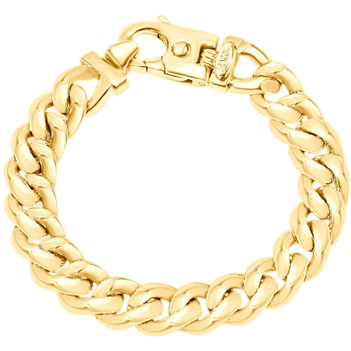 Men's Cuban 14k Gold (119gram) or Platinum (191gram) 12mm Link Bracelet 9" Men's Cuban 14k Gold (119gram) or Platinum (191gram) 12mm Link Bracelet 9"