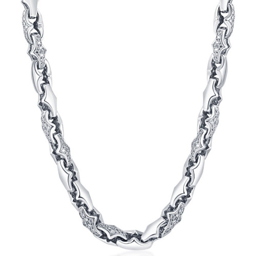 Men's 14k Gold (123gram) or Platinum (231gram) 9mm Diamond Chain Necklace 20" (H-I, SI) Men's 14k Gold (123gram) or Platinum (231gram) 9mm Diamond Chain Necklace 20" (H-I, SI)