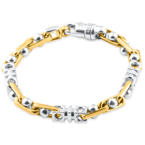 Men's Link 14k Gold (53gram) or Platinum (85gram) 7.5mm Bracelet 8.5"