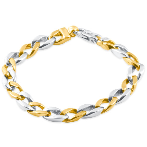 Men's Cuban Link 14k Gold (45gram) or Platinum (72gram) 8mm Bracelet 8.25"
