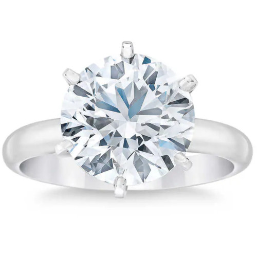 Platinum 1 - 5 carat Round Certified Diamond Engagement Ring Lab Grown (G-H, VS) Platinum 1 - 5 carat Round Certified Diamond Engagement Ring Lab Grown (G-H, VS)