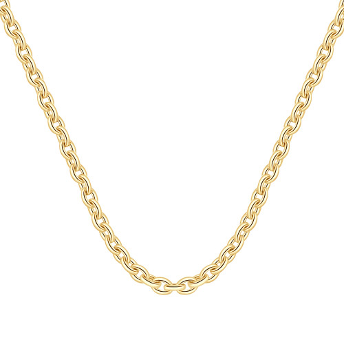 14k Yellow Gold Women's 24" Chain Necklace 32 Grams 7.5mm Thick