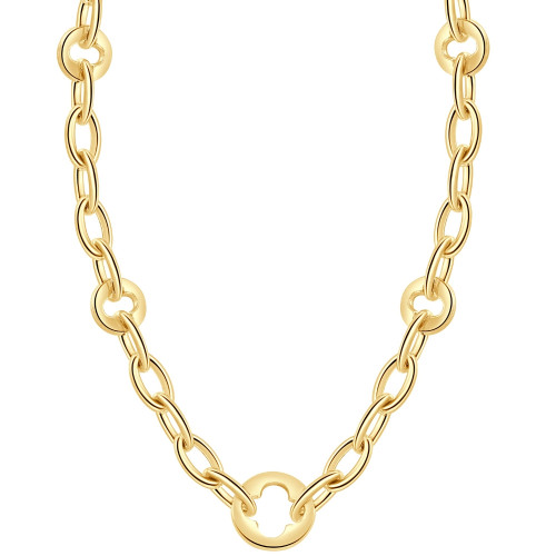 14k Yellow Gold Women's 24" Chain Necklace 32.1 Grams 9.5mm Thick 14k Yellow Gold Women's 24" Chain Necklace 32.1 Grams 9.5mm Thick