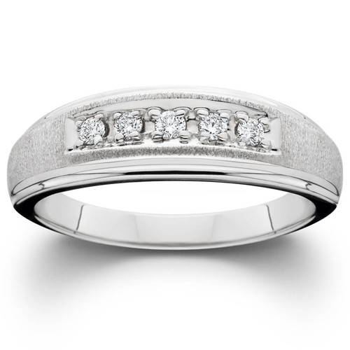 1/6ct Diamond Ring 14K White Gold (H-I, I2-I3)