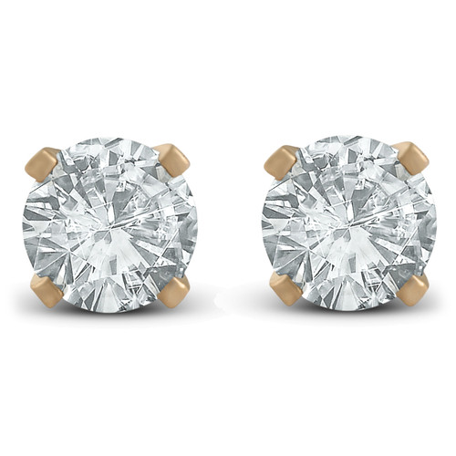 7/8ct Diamond Studs 14K Yellow Gold (G-H, SI)