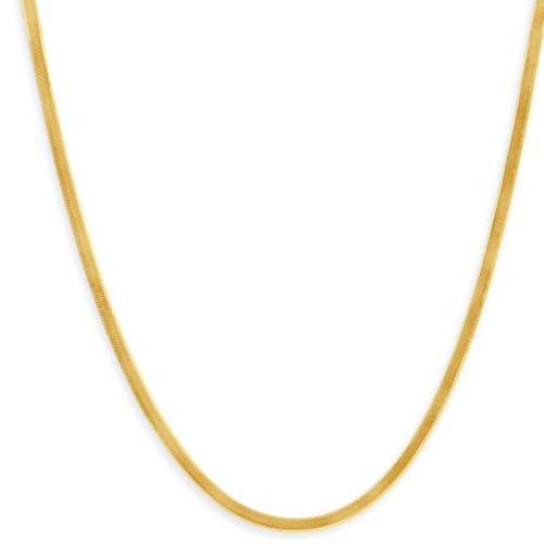 14k Yellow Gold 4.8MM Herringbone Necklace Women's 18" Chain 14k Yellow Gold 4.8MM Herringbone Necklace Women's 18" Chain