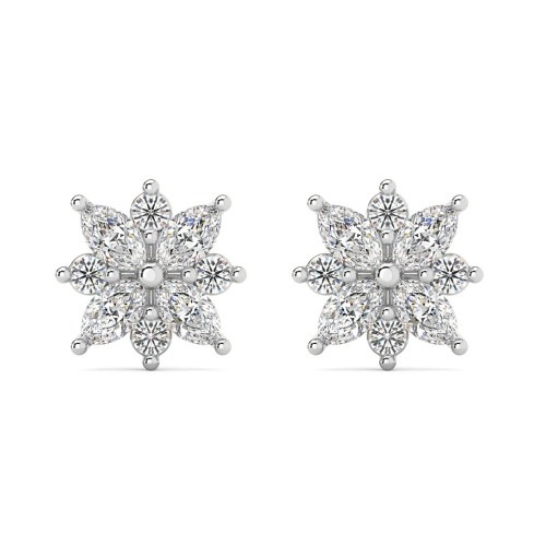 1/2Ct Marquise Star Diamond Earrings 14k Gold Earrings Lab Grown (F-G, VS)