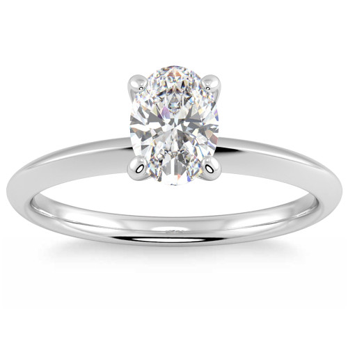 .20 - .75Ct Oval Solitaire Diamond Engagement Ring 14k Gold Lab Grown (F-G, VS) .20 - .75Ct Oval Solitaire Diamond Engagement Ring 14k Gold Lab Grown (F-G, VS)