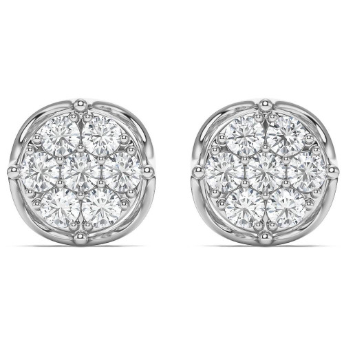 1 - 2 3/4Ct Diamond 7-Stone Stud Earrings White, Yellow, or Rose Gold Lab Grown (E-F, VS) 1 - 2 3/4Ct Diamond 7-Stone Stud Earrings White, Yellow, or Rose Gold Lab Grown (E-F, VS)