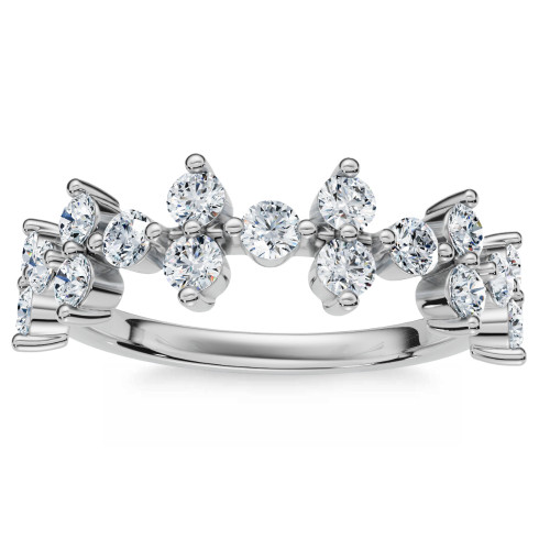 1/2Ct Round Diamond Wedding Ring Stackable Wedding Band 14k Gold Lab Grown (F-G, VS) 1/2Ct Round Diamond Wedding Ring Stackable Wedding Band 14k Gold Lab Grown (F-G, VS)