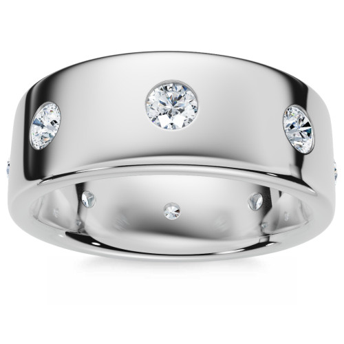 Men's 1.25Ct Diamond Ring Polished Wedding Band 14k Gold Lab Grown (F-G, VS) Men's 1.25Ct Diamond Ring Polished Wedding Band 14k Gold Lab Grown (F-G, VS)