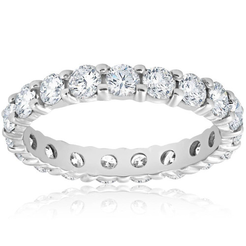 2ct Prong Diamond Eternity Ring 950 Platinum (G-H, I1)