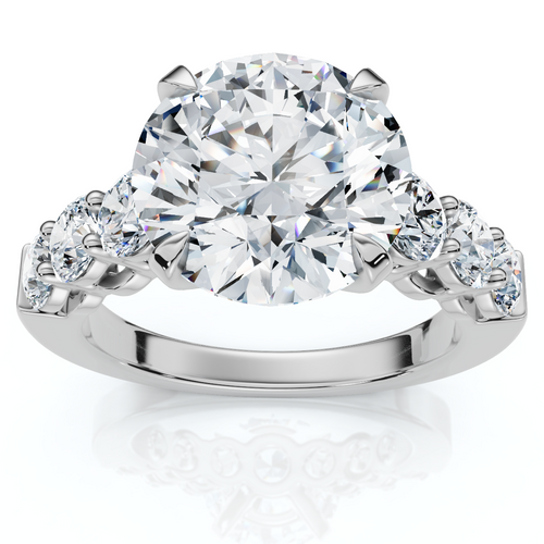 Certified 5Ct Diamond Engagement Ring 14k Gold or Platinum Lab Grown (F-G, VS)