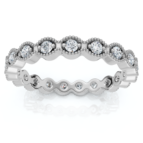 1/3Ct Diamond Aria Eternity Wedding Ring 10k Gold Lab Grown (E-F, VS)