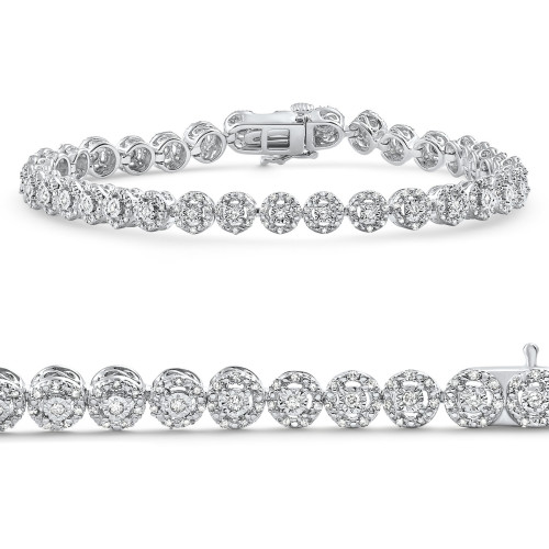 Diamond Tennis Bracelet 11.5 Grams White Gold .43Ct (G-H, I1) Diamond Tennis Bracelet 11.5 Grams White Gold .43Ct (G-H, I1)