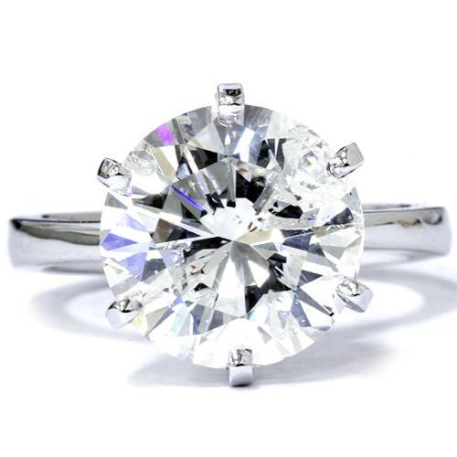 3 Carat Round Cut Enhanced Diamond Engagement Wedding Solitaire 14K White Gold (G-H, SI) 3 Carat Round Cut Enhanced Diamond Engagement Wedding Solitaire 14K White Gold (G-H, SI)