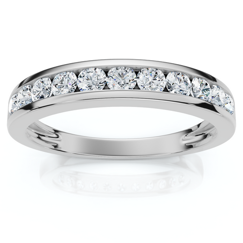 1/2Ct Diamond Wedding Ring Channel Set Lab Grown EF/VS (E-F, VS)