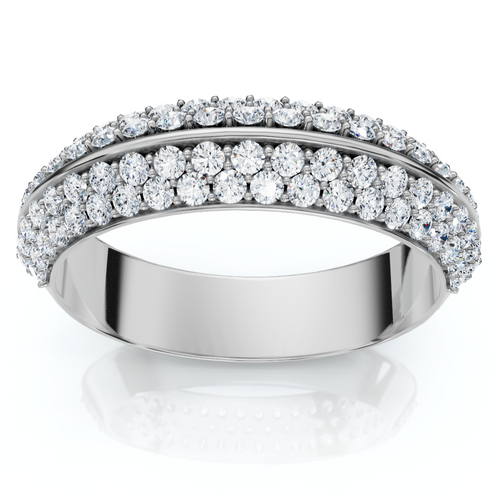 1/2Ct Kayle Diamond Wedding Band 14k Gold or Platinum Lab Grown (F-G, VS)