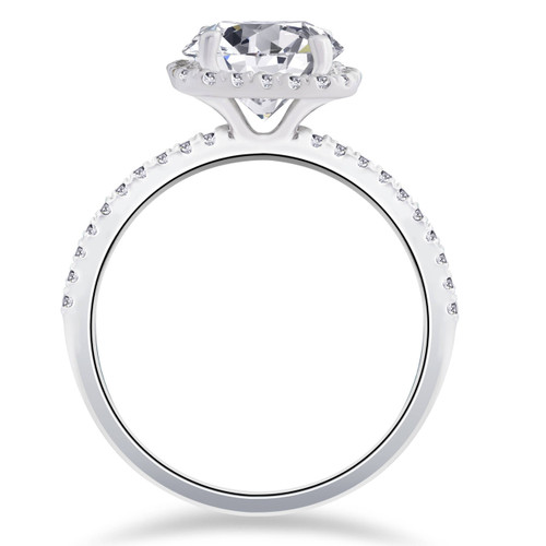 2 carat cushion cut halo engagement rings