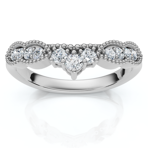 Serina Diamond Wedding Guard Ring 14k Gold Lab Grown (E-F, VS)